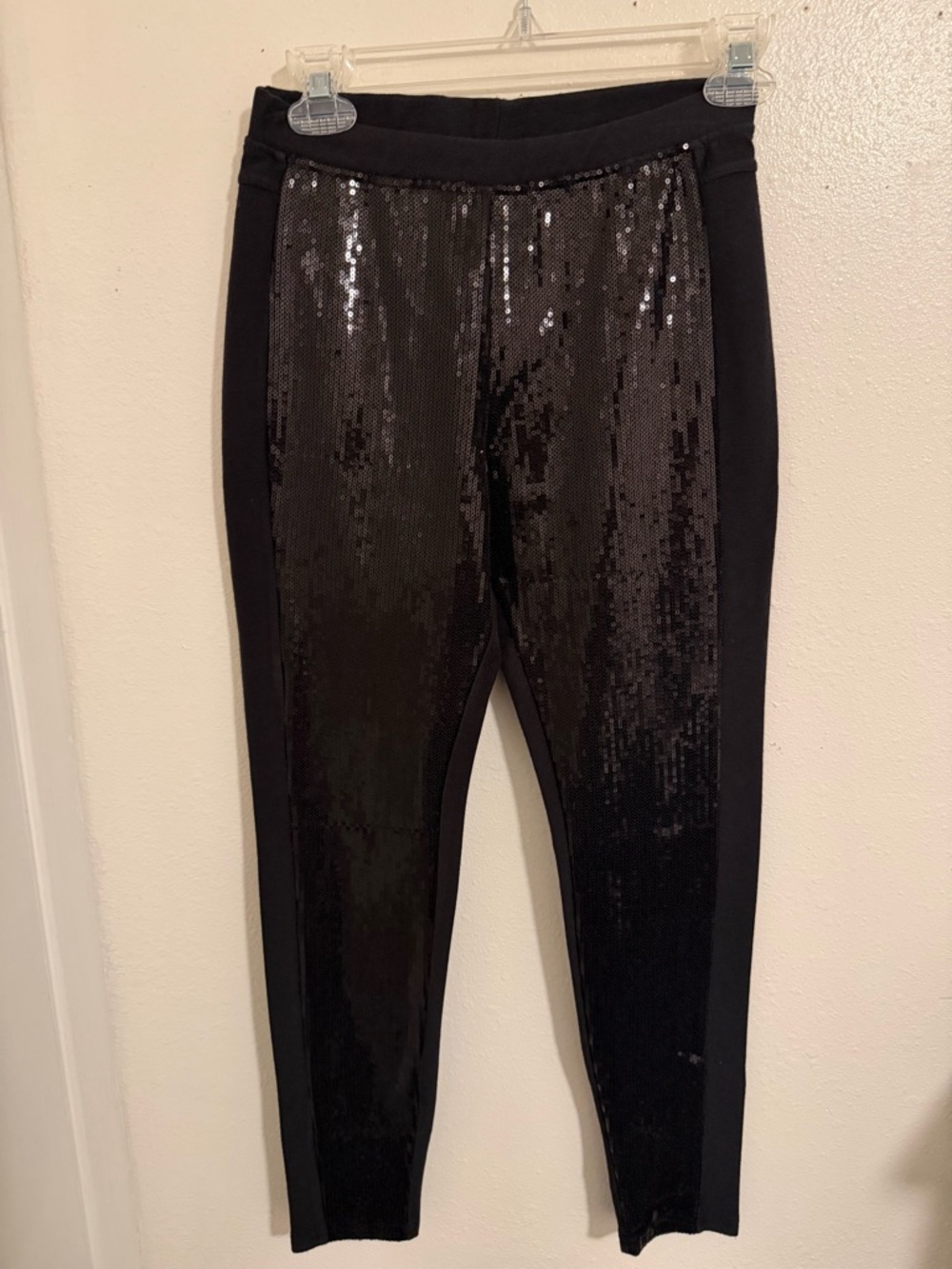 Xhilaration Black Leggings with Branded Waistband